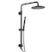 sumerain Black Hand Shower System for Shower Remodel with 9 Inch Rain Shower Head 25GPM18GPM optional