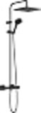 Hansgrohe Vernis Shape Shower System 240 1 Spray with Thermostat Matt Black 26427670