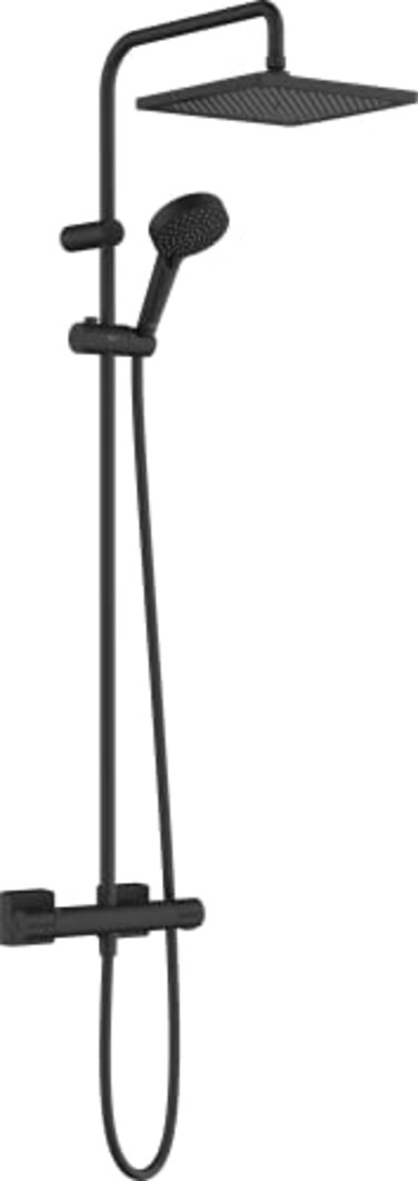 Hansgrohe Vernis Shape Shower System 240 1 Spray with Thermostat Matt Black 26427670