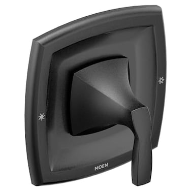 Moen Voss Matte Black 1Handle PosiTemp Pressure Balancing Valve Trim Kit Valve Required T2691BL