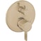 hansgrohe Ecostat Modern Pressure Balance Shower Valve Trim with Diverter in Brushed Bronze 04447140