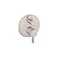 hansgrohe Ecostat Modern Thermostatic Shower Valve Trim with Temperature Control and Diverter in Brushed Nickel 04231820