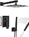Aolemi Shower Faucet Set High Pressure Shower System with 2in1 Handheld Sprayer Wall Mount Fixture Combo with Roughin Valve 12 Inch Shower Head Matte Black