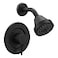 Moen Align Matte Black PosiTemp Pressure Balancing Modern Shower Trim Kit Valve Required T2192BL