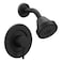 Moen Align Matte Black PosiTemp Pressure Balancing Modern Shower Trim Kit Valve Required T2192BL