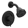 Moen Align Matte Black PosiTemp Pressure Balancing Modern Shower Trim Kit Valve Required T2192BL