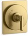 Kohler KTS3592042MB Castia by Studio McGee Pressure Balanced Valve Trim Only with Single Lever Handle Less Rough In Vibrant Brushed Moderne Brass