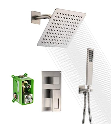 SUMERAIN Shower Faucet Brushed NickelRoughin Valve Included and Complete Metal ComponentsCustomized Acceptable