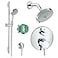 Hansgrohe KSH044472749566PC Raindance Shower Faucet Kit with Handshower Wallbar PBV Trim with Diverter and Rough Chrome