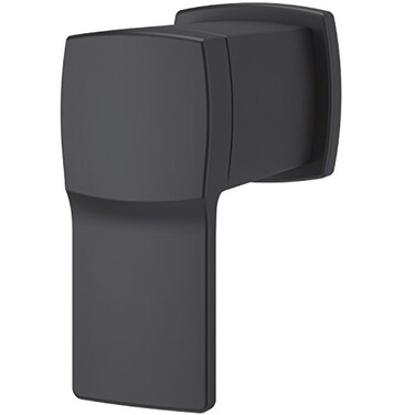 Pfister Deckard Shower Diverter Handle Trim Kit Matte Black Finish ADA Compliant Modern Design with SecurePfit FixedHub Technology for Bathroom Renovation 016DA0B