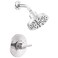 Delta Nicoli 14 Series H2Okinetic Shower Faucet Set Chrome Shower Head and Handle Set Valve Trim Kit Chrome 142749 Valve Included