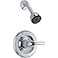 Delta Faucet Classic 13 Series SingleFunction Shower Trim Kit with SingleSpray TouchClean Shower Head Chrome T13220 Valve Not Included