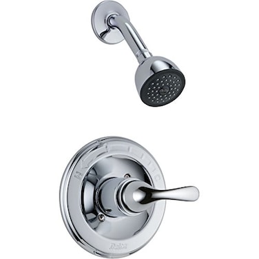 Delta Faucet Classic 13 Series SingleFunction Shower Trim Kit with SingleSpray TouchClean Shower Head Chrome T13220 Valve Not Included