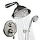 ELLOALLO Shower System Shower Faucet Sets Complete with Wall Mounted Shower Fixtures RoughIn Valve Body and Trim Kit Brushed Nickel
