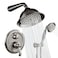 ELLOALLO Shower System Shower Faucet Sets Complete with Wall Mounted Shower Fixtures RoughIn Valve Body and Trim Kit Brushed Nickel