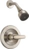 Peerless SingleHandle Shower Faucet Trim Kit with SingleSpray TouchClean Shower Head Brushed Nickel PTT188743BN Valve Not Included