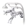 Kingston Brass KS266C Kingston Wall Mount Clawfoot Tub Faucet with Hand Shower Polished Chrome