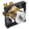 RJDIBAN Shower Valve for Delta R10000UNBXHF 3 Port 12 Inch Connection 1Pack R10000 Valve Kit Compatible with Delta MultiChoice 13 14 17 17T Shower Trim High Flow Brass Construction Without Stops
