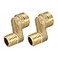 uxcell 2 Pcs Solid Brass Bathtub Shower Faucet Adjustable Swing Arm G12G34 Kitchen Adapter 822mm