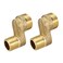 uxcell 2 Pcs Solid Brass Bathtub Shower Faucet Adjustable Swing Arm G12G34 Kitchen Adapter 822mm