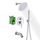 sumerain Brushed Nickel Shower System with Waterfall Tub Spout 8 Inches Rain Shower and Handheld