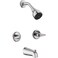 Glacier Bay Aragon 2Handle 1Spray Tub and Shower Faucet in Chrome Valve Included HD833X0001