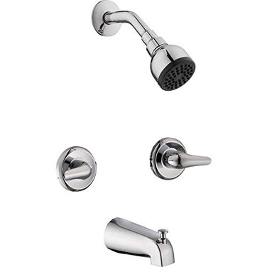 Glacier Bay Aragon 2Handle 1Spray Tub and Shower Faucet in Chrome Valve Included HD833X0001