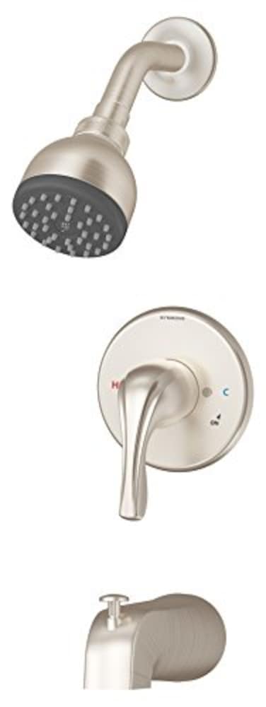 Symmons 9602PLR15STN Origins 1Handle Tub Shower Faucet Satin Nickel