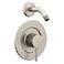 Moen Align Brushed Nickel PosiTemp Pressure Balancing Modern Shower Trim Kit without Showerhead Valve Required T2192NHBN