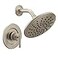 Moen Gibson Brushed Nickel 8Inch Wide High Pressure Modern Rainshower Shower Head Set with Lever Handle Kit for Bathtub Valve Required T3002EPBN