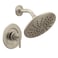 Moen Gibson Brushed Nickel 8Inch Wide High Pressure Modern Rainshower Shower Head Set with Lever Handle Kit for Bathtub Valve Required T3002EPBN