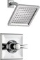 Delta Faucet Dryden 14 Series SingleFunction Shower Trim Kit with SingleSpray TouchClean Shower Head Chrome T14251 Valve Not Included