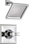Delta Faucet Dryden 14 Series SingleFunction Shower Trim Kit with SingleSpray TouchClean Shower Head Chrome T14251 Valve Not Included