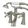 Kingston Brass KS268SN Victorian 7Inch Deck Mount Tub and Shower Faucet Brushed Nickel