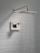 Delta Faucet Vero 17 Series DualFunction Shower Trim Kit with SingleSpray TouchClean Rain Shower Head Stainless T17253SS Valve Not Included
