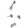 Kingston Brass KB2248YL Yosemite Two Handle Tub Shower Faucet 318 inch Diameter Escutcheon Brushed Nickel
