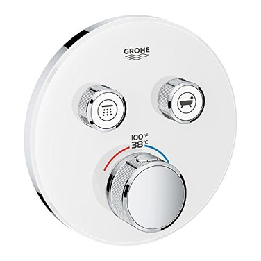 Grohe 29160LS0 Grohtherm Smartcontrol Dual Function Thermostatic Trim With Control Module Without Box Moon White