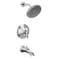 Moen TS2203 Doux PosiTemp Pressure Balancing Tub and Shower Trim Kit Valve Required Chrome
