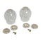 Danco 88671 Pair of Faucet Handles for Sterling TubShower Clear Acrylic