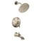 Moen TS2203EPBN Doux PosiTemp Pressure Balancing Tub and EcoPerformance Shower Trim Kit Valve Required Brushed Nickel