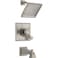 Delta Faucet Dryden 17 Series DualFunction Tub and Shower Trim Kit with SingleSpray TouchClean Shower Head Stainless T17451SS Valve Not Included
