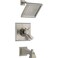 Delta Faucet Dryden 17 Series DualFunction Tub and Shower Trim Kit with SingleSpray TouchClean Shower Head Stainless T17451SS Valve Not Included