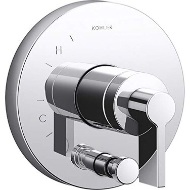 KOHLER Components RiteTemp shower valve trim with diverter and Lever handle