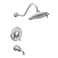 Moen TS32104EP Weymouth PosiTemp Tub and Shower Trim Kit Valve Required including 9Inch 2Spray EcoPerformance Rainshower Chrome