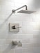 Delta Faucet Vero 14 Series SingleFunction Tub and Shower Trim Kit with SingleSpray TouchClean Rain Shower Head Stainless T14253SS Valve Not Included