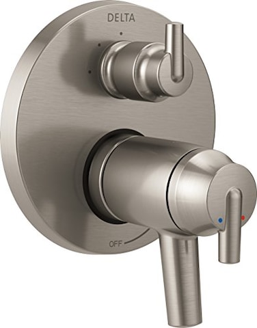 DELTA FAUCET T27T859SS Stainless Trinsic Contemporary TempAssure 17T Series Valve Trim with 3Setting Integrated Diverter