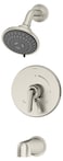 Symmons S5502STNTRM Elm 1 Handle Tub and Shower Faucet System Satin Nickel