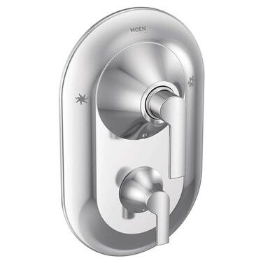 Moen Doux Chrome PosiTemp Shower Valve with Builtin 3Function Transfer Valve Trim Kit Valve Required TS2200