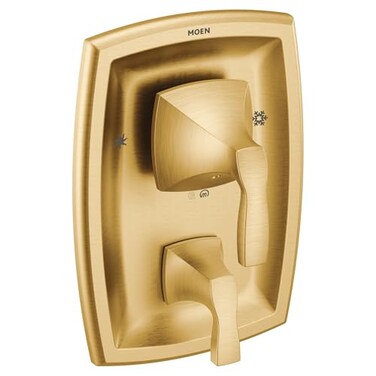Moen T2690BG Voss PosiTemp with Builtin 3Function Transfer Valve Trim Kit Valve Required Brushed Gold