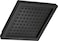 Delta Faucet SingleSpray Shower Head Matte Black Square 25 GPM Shower Head Matte Black RP62283BL